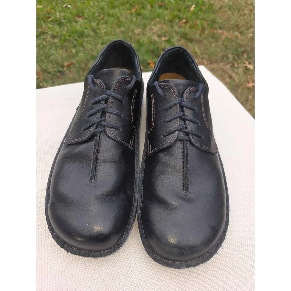 Naot Mens Chief Black Leather Hand Sewn Oxford Dress Shoes Size 43 US 10